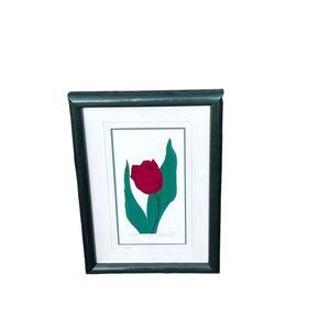 Vintage Original Painting Carolee Pollack Tulip Signed & Numbered 19/260 85’